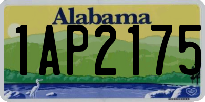 AL license plate 1AP2175