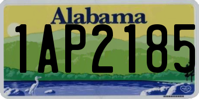 AL license plate 1AP2185