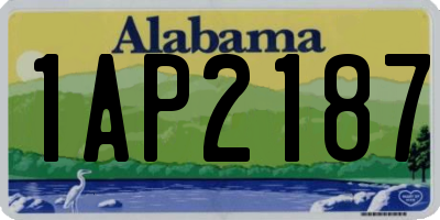AL license plate 1AP2187
