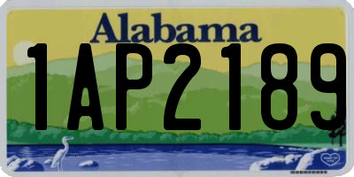 AL license plate 1AP2189