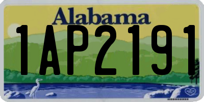 AL license plate 1AP2191