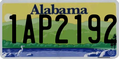 AL license plate 1AP2192