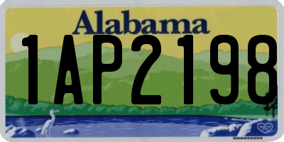 AL license plate 1AP2198