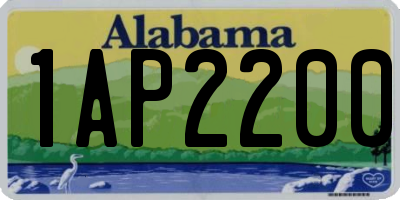 AL license plate 1AP2200