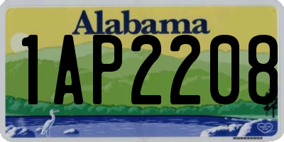 AL license plate 1AP2208