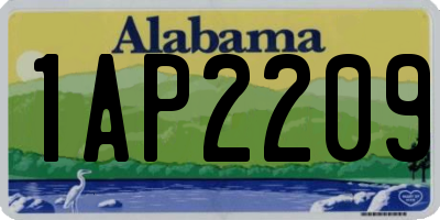 AL license plate 1AP2209
