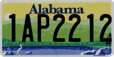 AL license plate 1AP2212