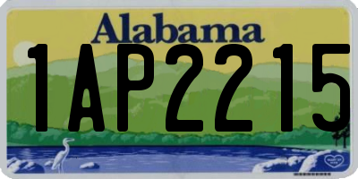 AL license plate 1AP2215