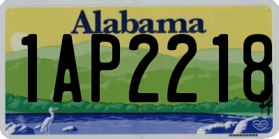 AL license plate 1AP2218