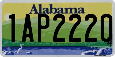 AL license plate 1AP2220