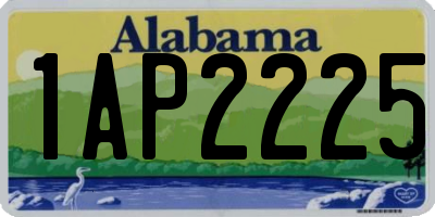 AL license plate 1AP2225