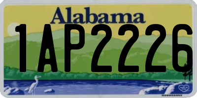 AL license plate 1AP2226