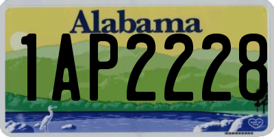 AL license plate 1AP2228