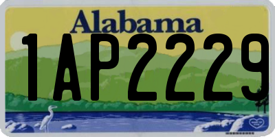 AL license plate 1AP2229