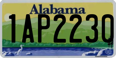 AL license plate 1AP2230