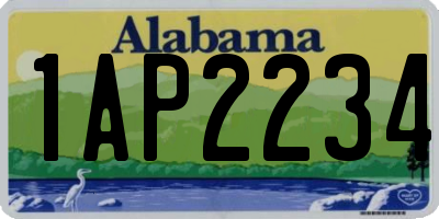 AL license plate 1AP2234
