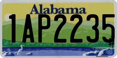 AL license plate 1AP2235