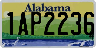 AL license plate 1AP2236