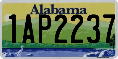 AL license plate 1AP2237