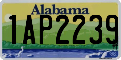 AL license plate 1AP2239