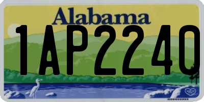 AL license plate 1AP2240