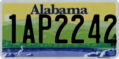 AL license plate 1AP2242