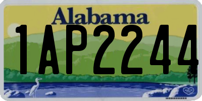 AL license plate 1AP2244