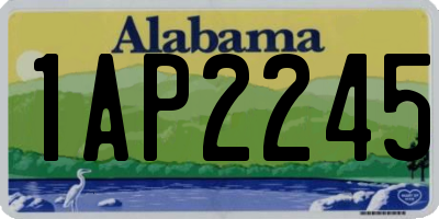 AL license plate 1AP2245