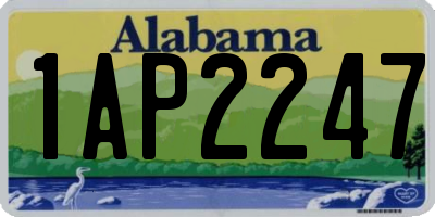 AL license plate 1AP2247