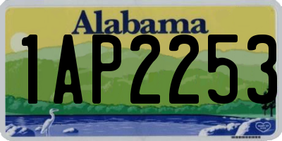 AL license plate 1AP2253