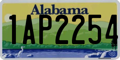 AL license plate 1AP2254
