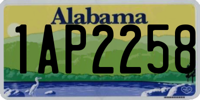 AL license plate 1AP2258
