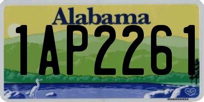 AL license plate 1AP2261