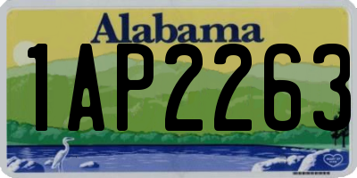 AL license plate 1AP2263