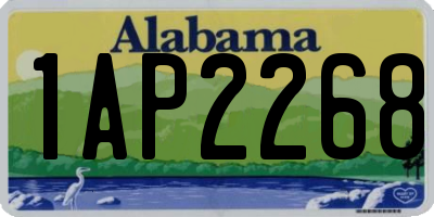 AL license plate 1AP2268