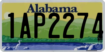 AL license plate 1AP2274