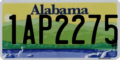 AL license plate 1AP2275