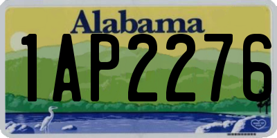 AL license plate 1AP2276