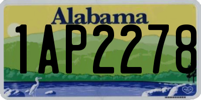 AL license plate 1AP2278