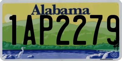 AL license plate 1AP2279