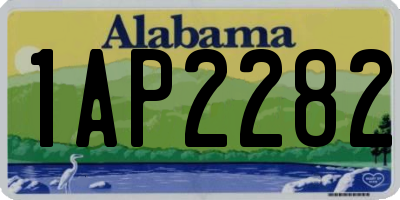 AL license plate 1AP2282