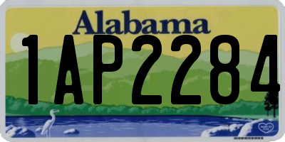 AL license plate 1AP2284
