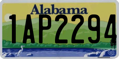 AL license plate 1AP2294