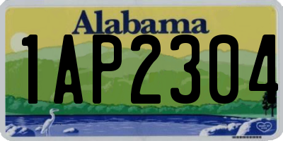 AL license plate 1AP2304