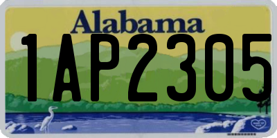 AL license plate 1AP2305