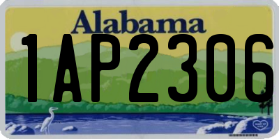 AL license plate 1AP2306