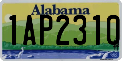 AL license plate 1AP2310