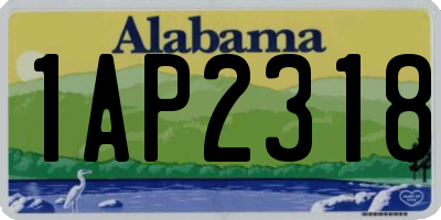 AL license plate 1AP2318