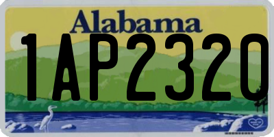 AL license plate 1AP2320
