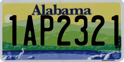 AL license plate 1AP2321